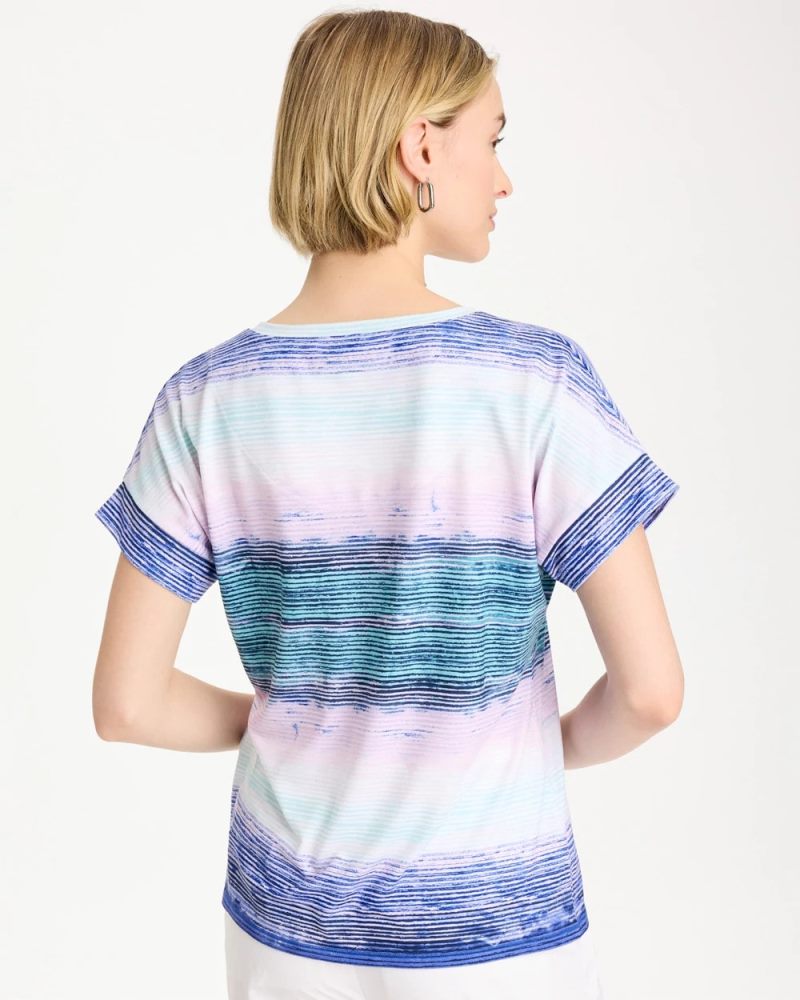 Chicos Zenergy® Ombre Drop Shoulder Tee - PALE SWEET PEA