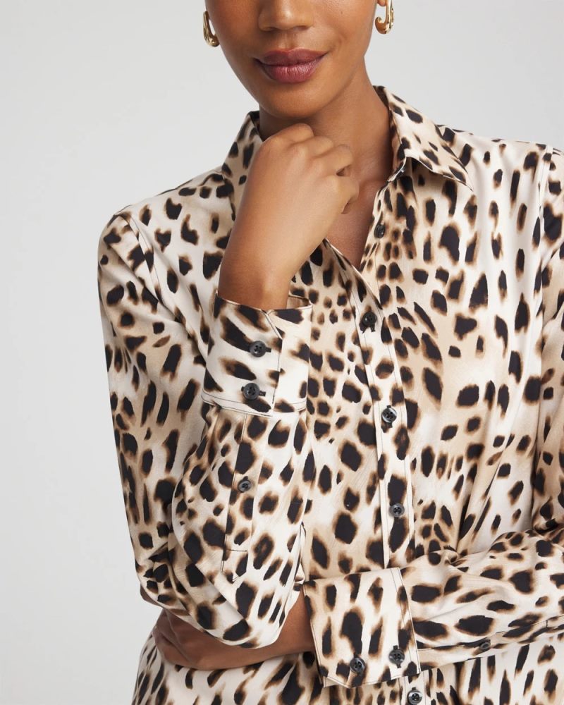 Chicos No Iron Animal Print Shirt