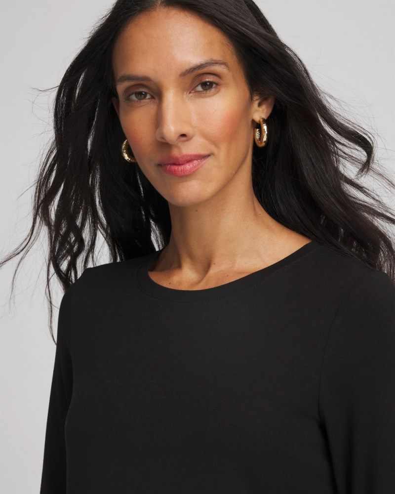 Chicos Touch of Cool™ Layering Tee - BLACK