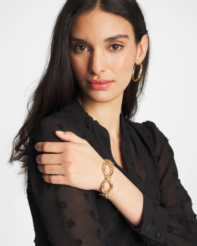 Chicos Open Link Toggle Bracelet - GOLD