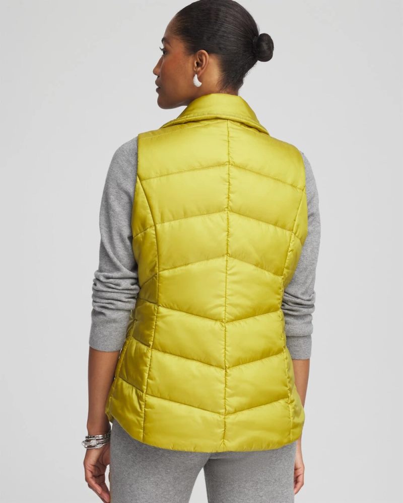 Chicos Zenergy® Quilted Vest - LIME ZEST