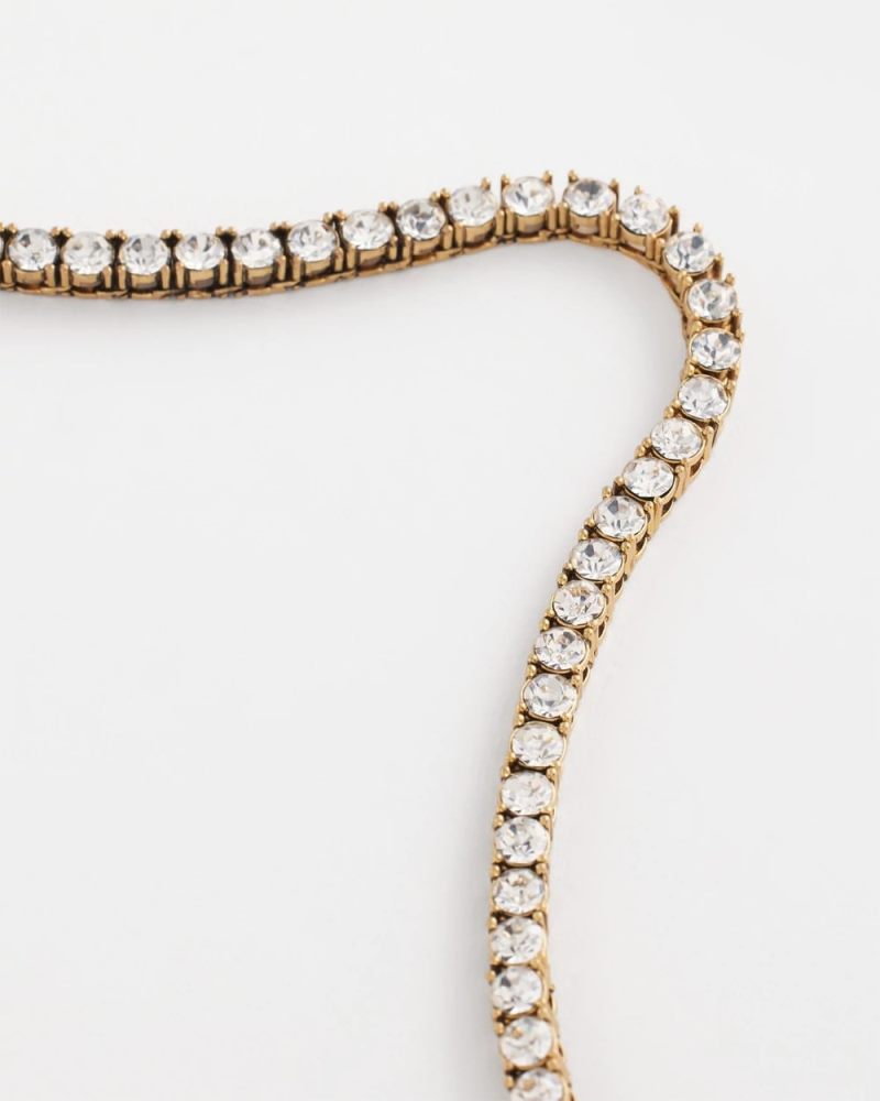 Chicos Vintage Tennis Necklace - GOLD
