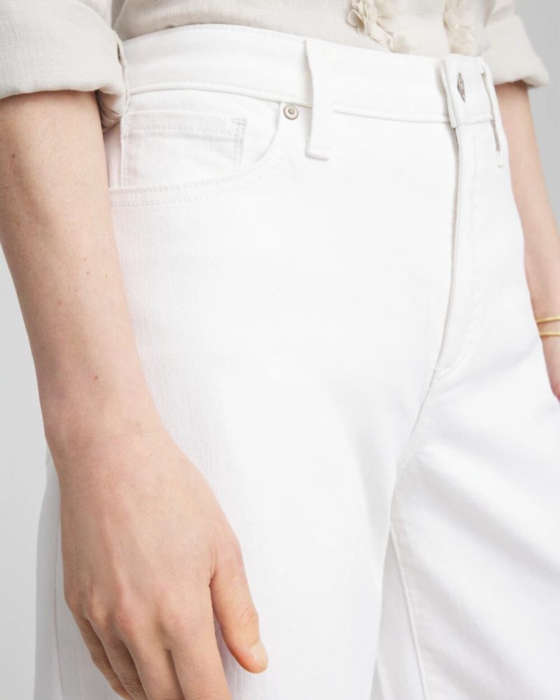 Chicos So Slimming® High-Rise Wide Cropped Jeans - ALABASTER