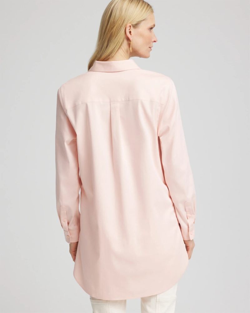 Chicos No Iron Pocket Tunic - FADED PINK
