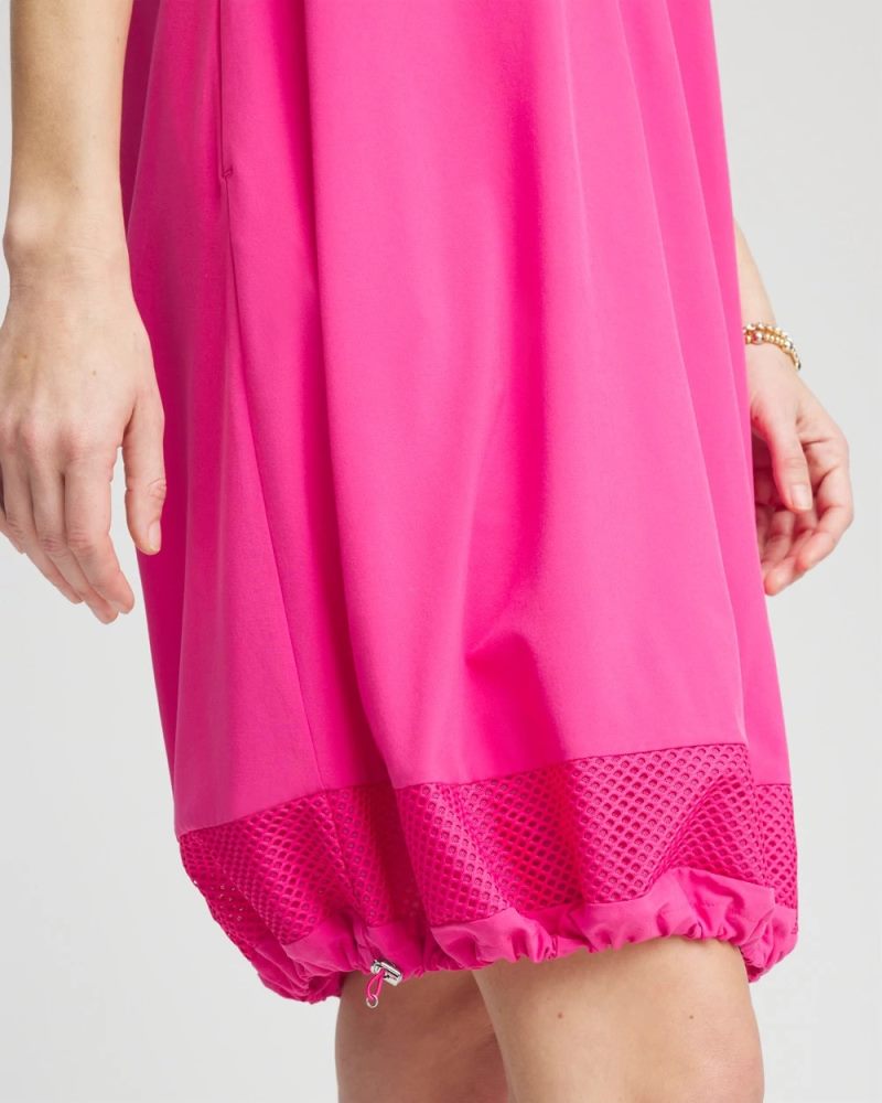 Chicos Zenergy® UPF Mesh-Trim Bungee Dress - CRUSHED BERRIES