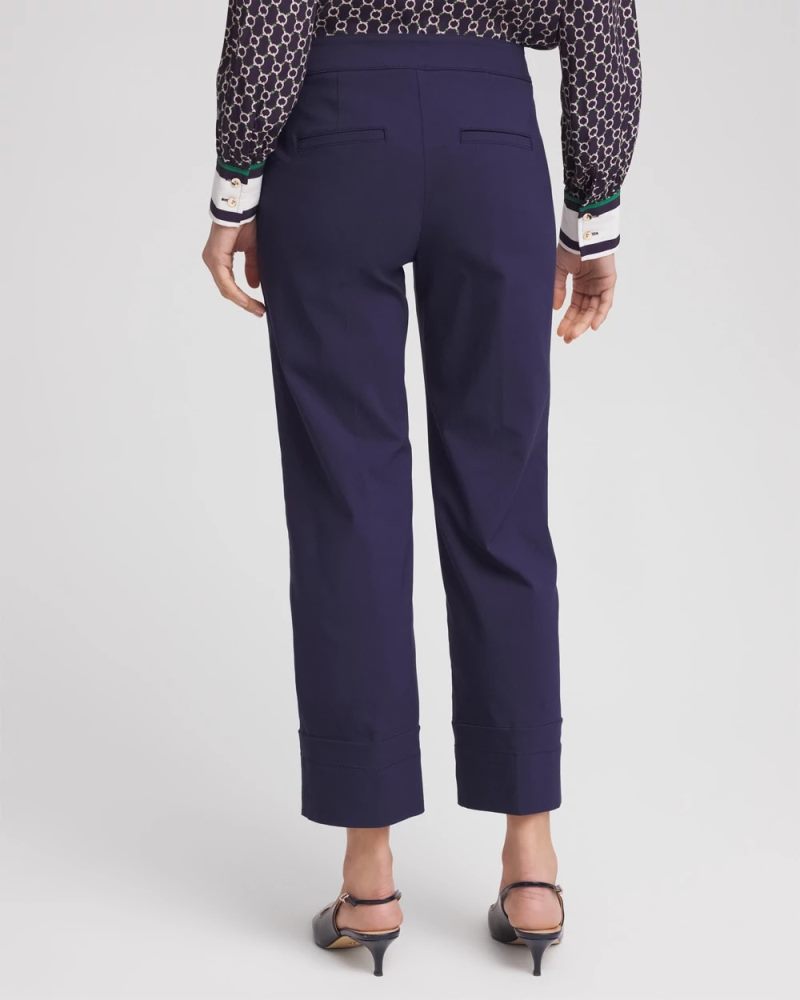 Chicos Emme Sailor Straight Crops - PASSPORT BLUE