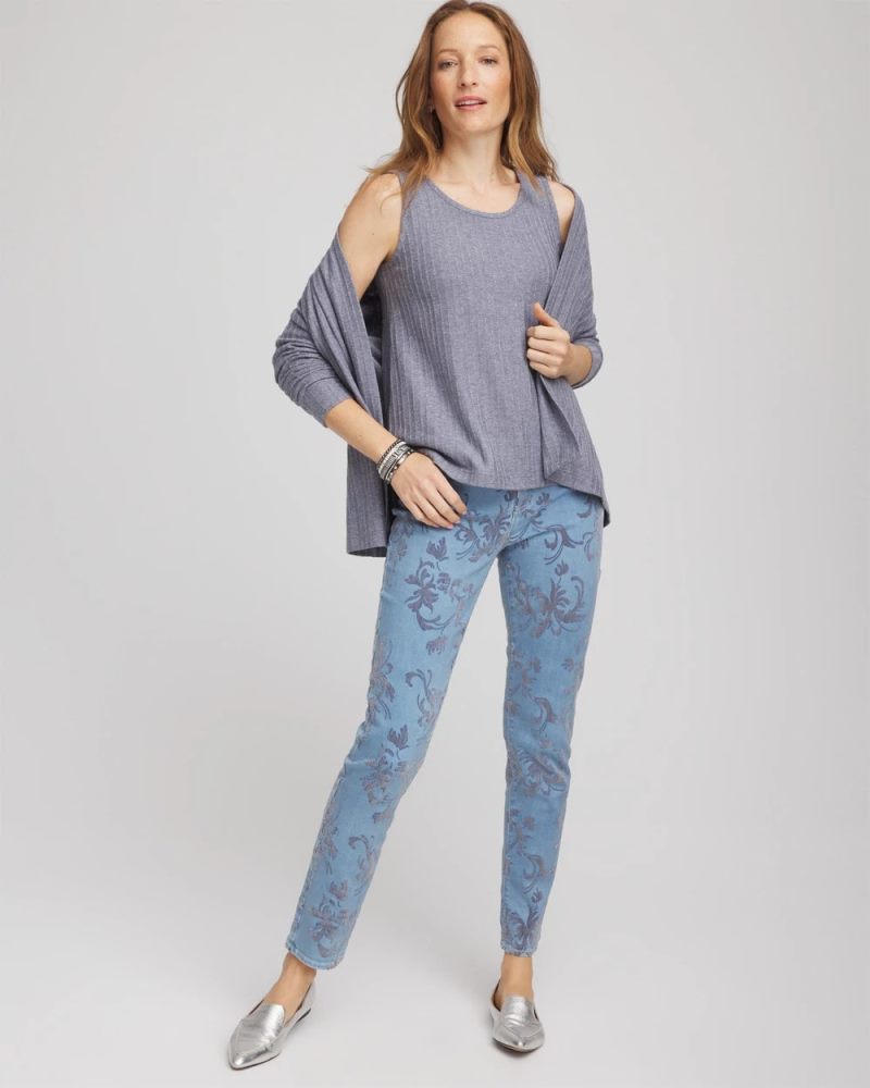 Chicos Cozy Tank - PASSPORT BLUE