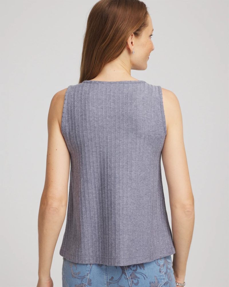 Chicos Cozy Tank - PASSPORT BLUE