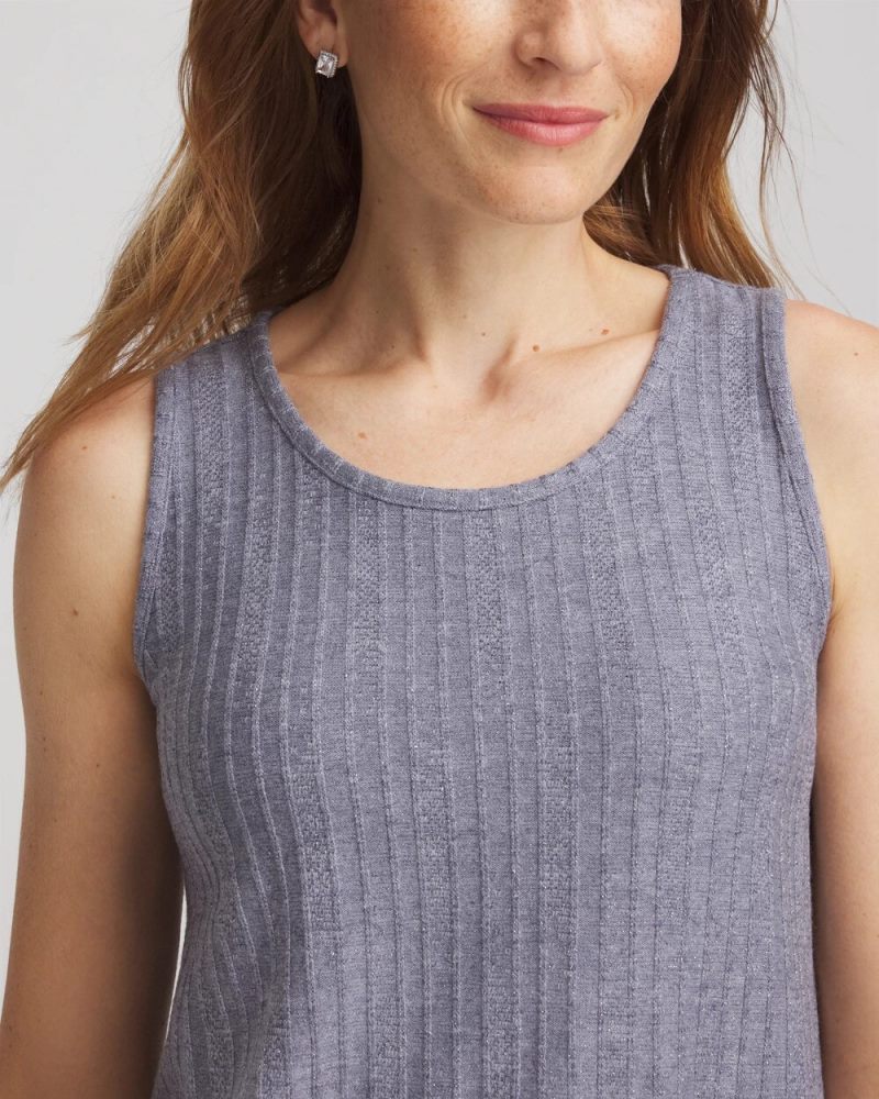 Chicos Cozy Tank - PASSPORT BLUE