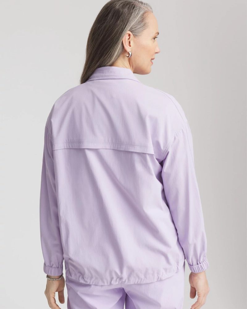 Chicos Zenergy® UPF Striped Jacket - VIOLET AURA