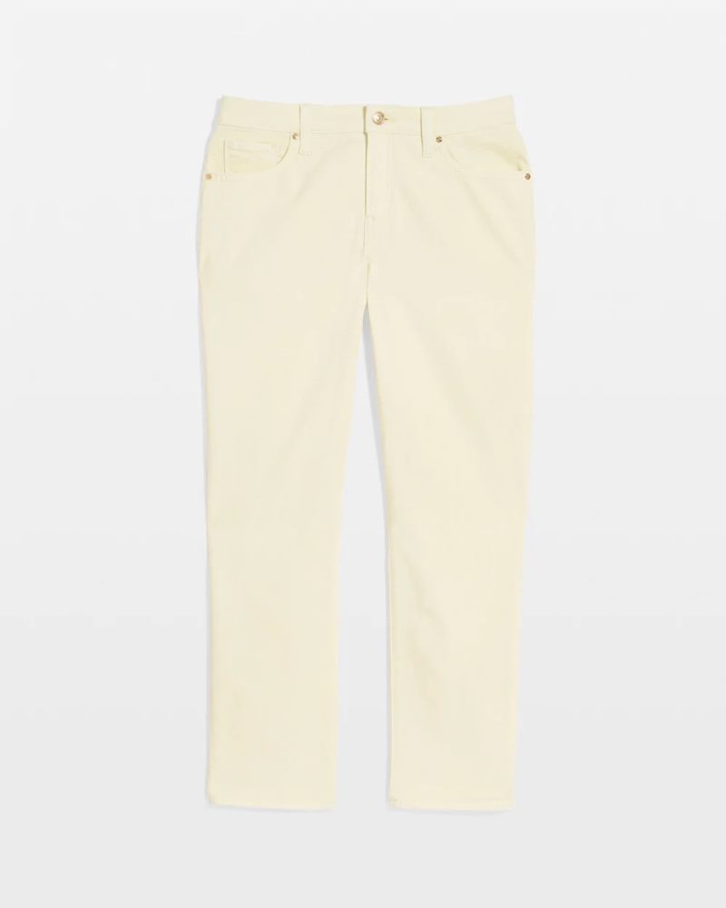 Chicos Girlfriend Slim Cropped Jeans - PANNA COTTA