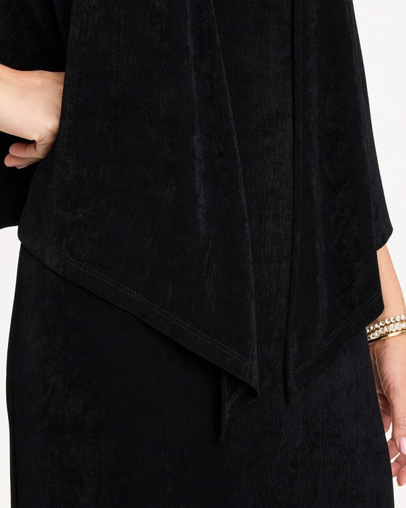 Chicos Travelers™ Drape Tie-Front Cardigan - TRAVELERS BLACK