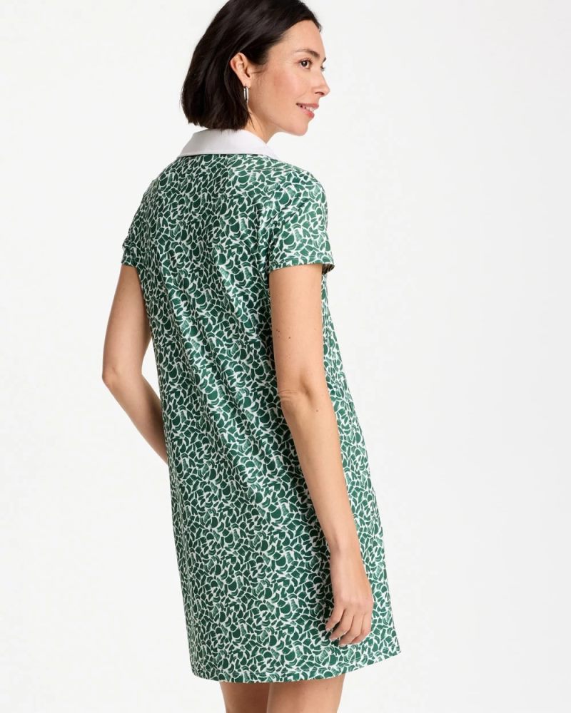 Chicos Zenergy® UPF Paint Contrast Dress - WATER LILY GREEN