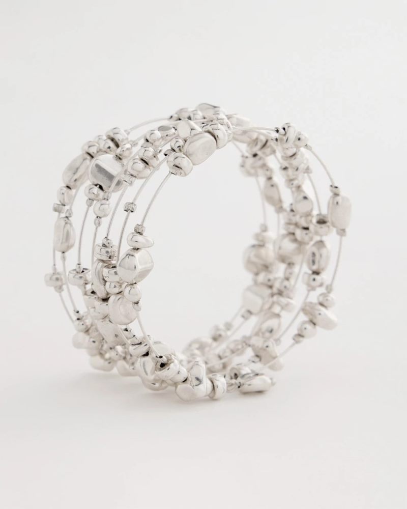 Chicos Silvertone Coil Bracelet - SILVER