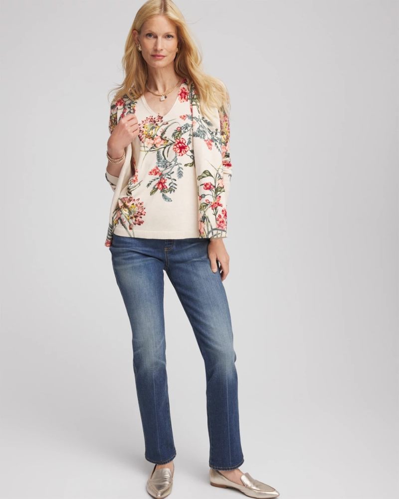 Chicos Ella Printed Sweater Tank - MULTI