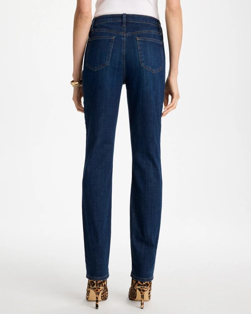 Chicos Girlfriend Slim Full-Length Jeans - DARK SAPPHIRE INDIGO