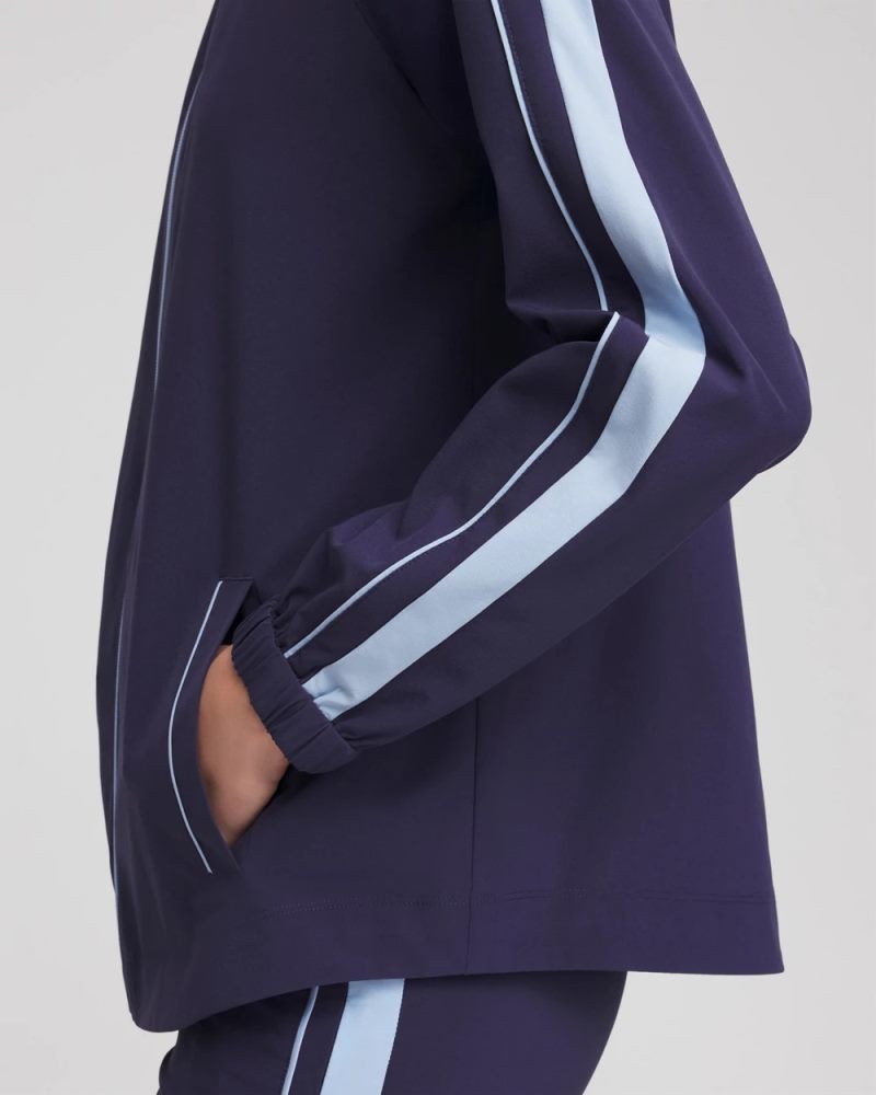 Chicos Zenergy® UPF Piped Jacket - PASSPORT BLUE