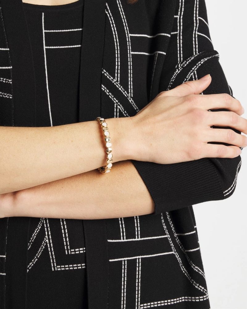 Chicos Pearl Mini Circle Stretch Bracelet - PEARL