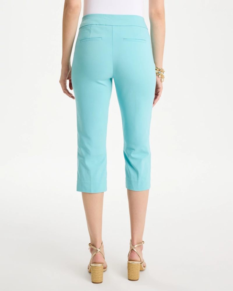 Chicos Brigitte™ Slim Rivet Pull-On Capri Pant - BONDI BLUE