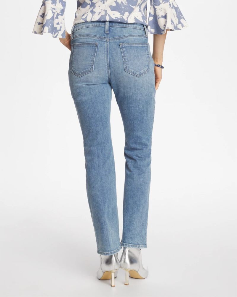 Chicos Girlfriend Kick Flare Jeans - LIGHT WANDERLUST WASH