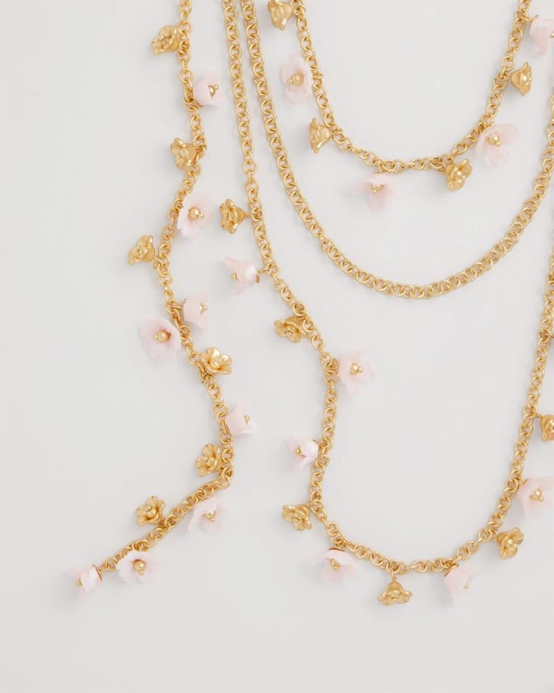 Chicos Pink Multi-Layer Necklace - PINK