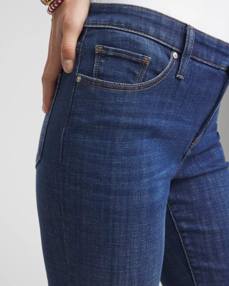 Chicos Girlfriend Flare Jeans - CARINA INDIGO