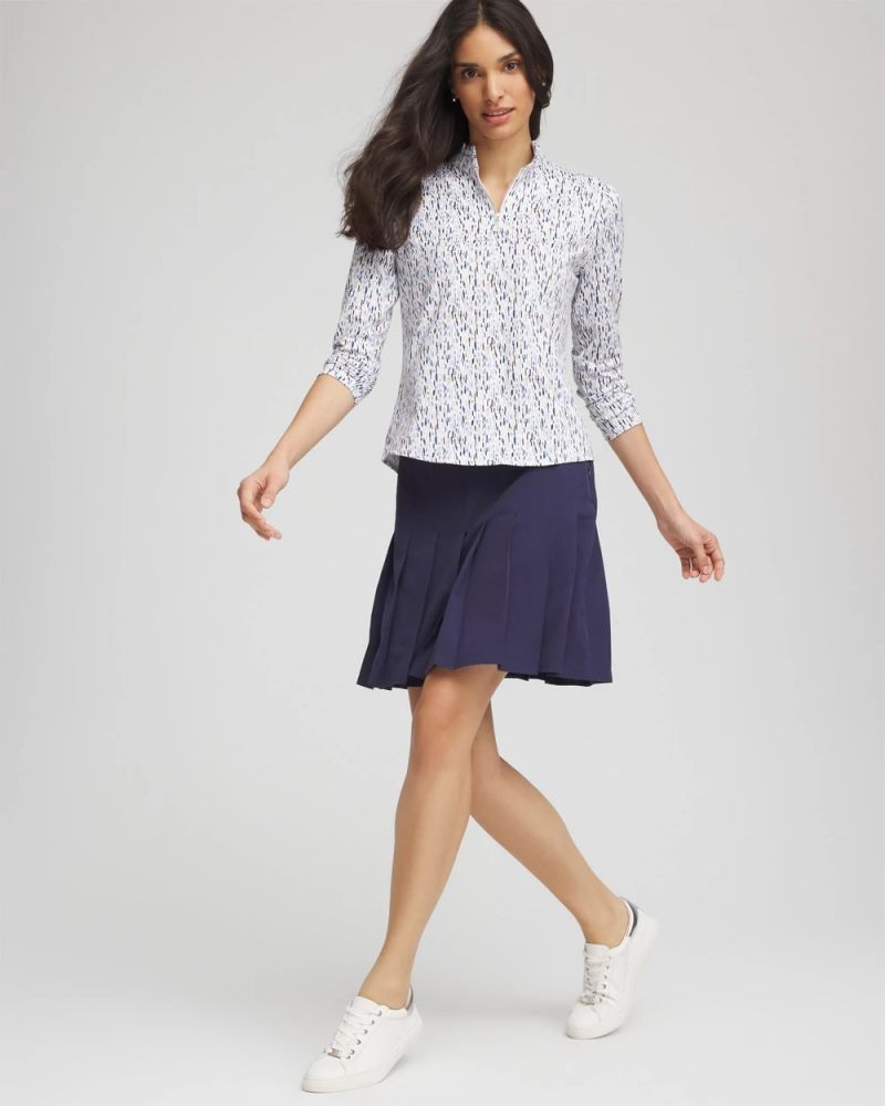 Chicos Zenergy® UPF Pleated Skort - PASSPORT BLUE