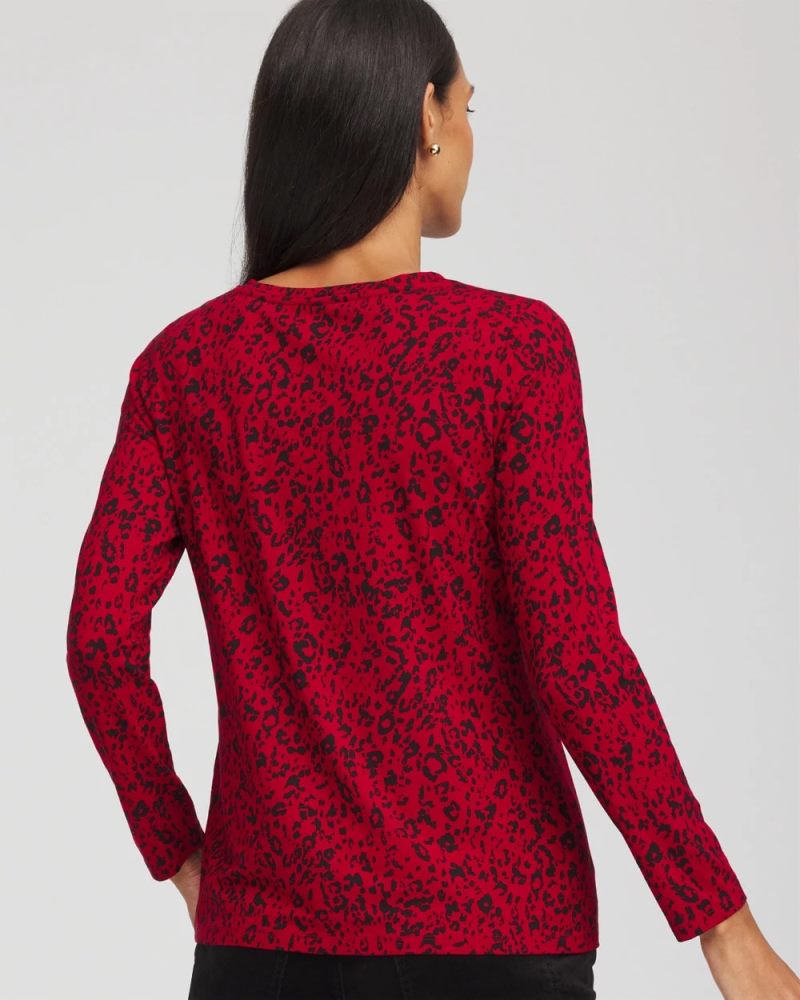 Chicos Touch of Cool™ Layering Tee - CARMINE RED