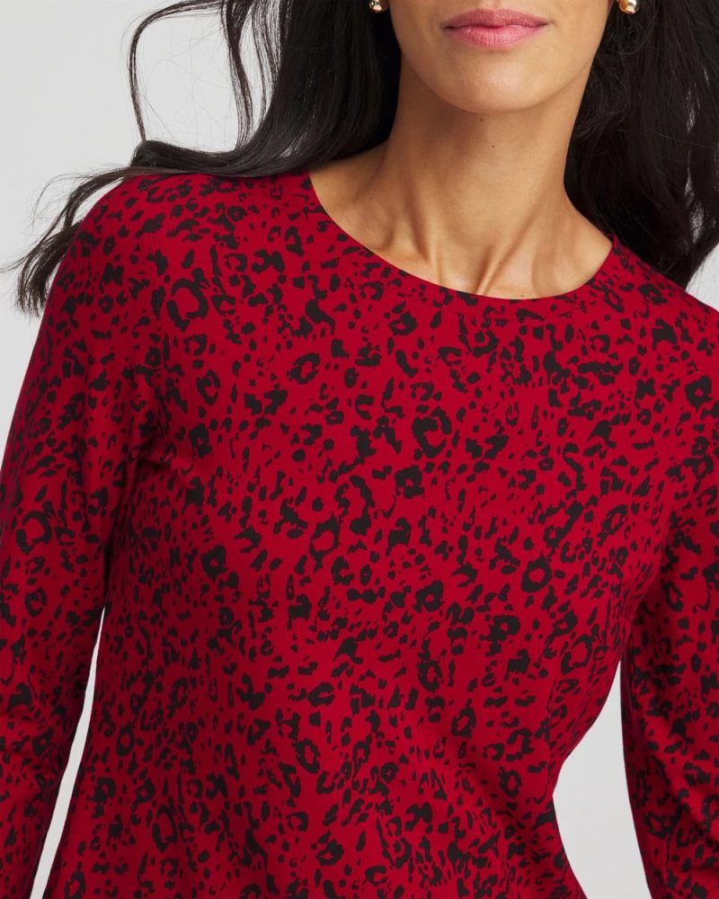 Chicos Touch of Cool™ Layering Tee - CARMINE RED