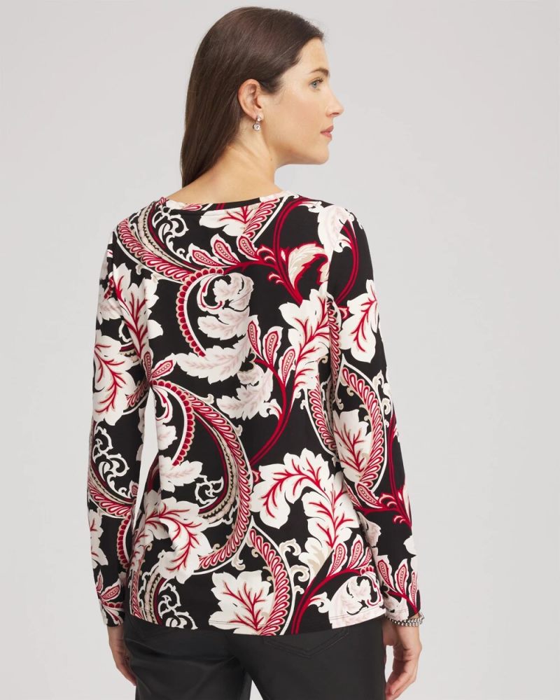 Chicos Touch of Cool™ Layering Tee - BLACK
