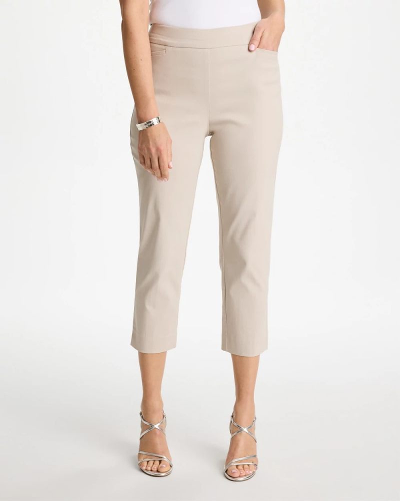 Chicos Brigitte™ Slim Pull-On Crop Pant - SMOKEY TAUPE