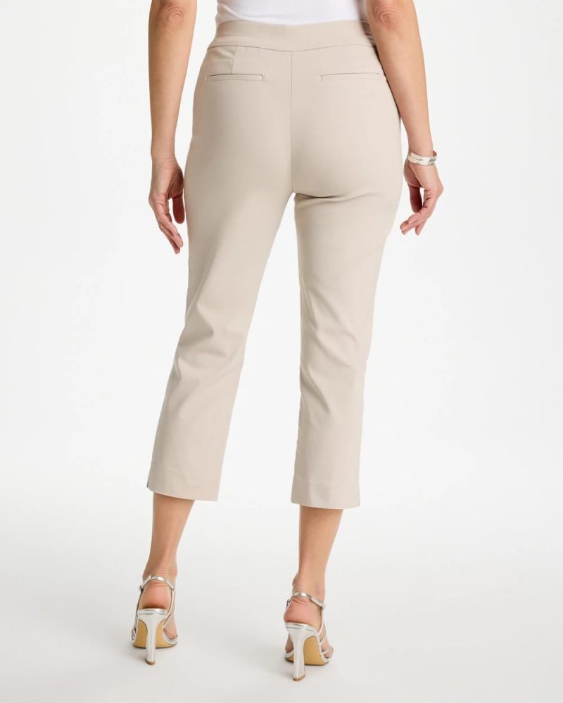 Chicos Brigitte™ Slim Pull-On Crop Pant - SMOKEY TAUPE
