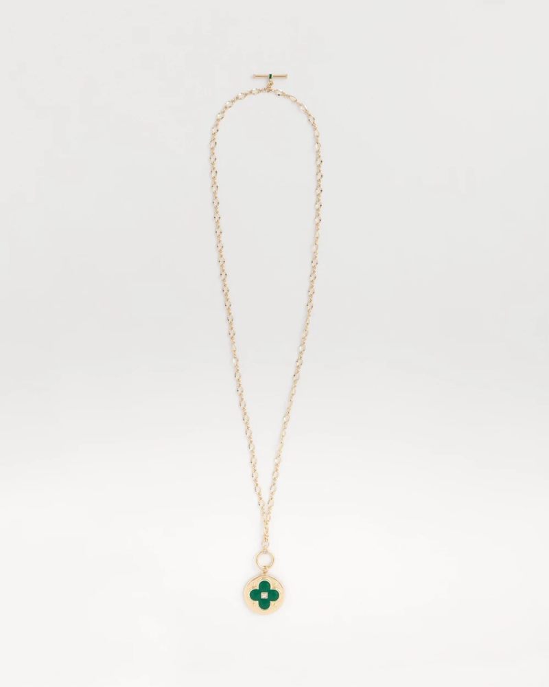 Chicos St. Patrick's Day Single Strand Convertible Necklace - GREEN