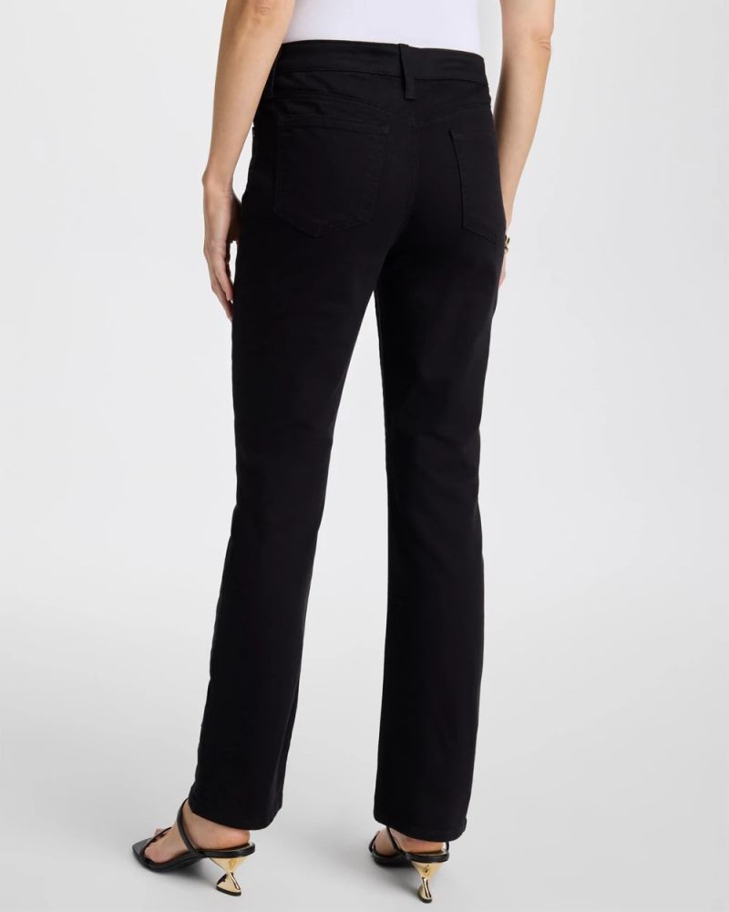 Chicos Girlfriend Slim Full-Length Jeans - BLACK