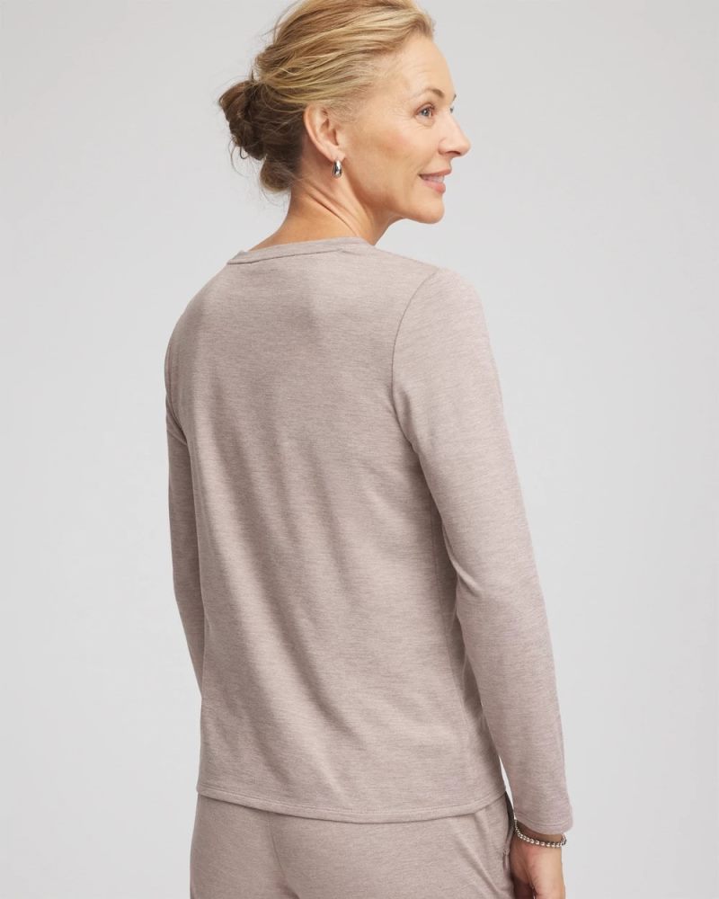 Chicos Zenergy® Cloud Asymmetrical Top - ROCKY MOUNTAIN