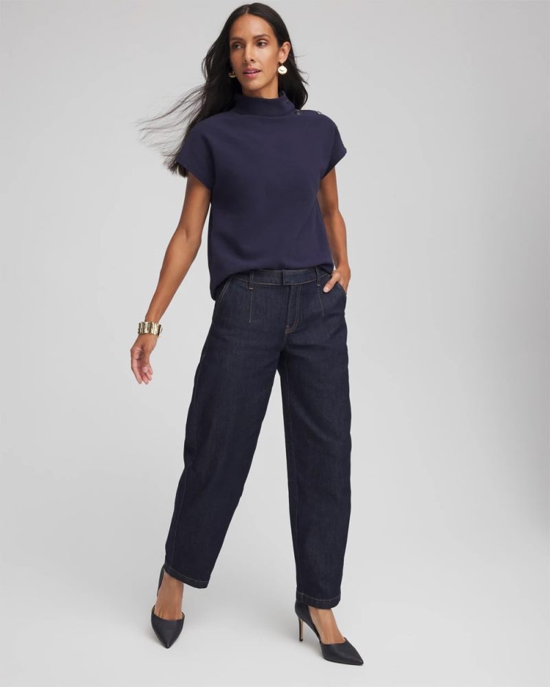 Chicos Tapered Trouser Jeans - CEDAR RINSE
