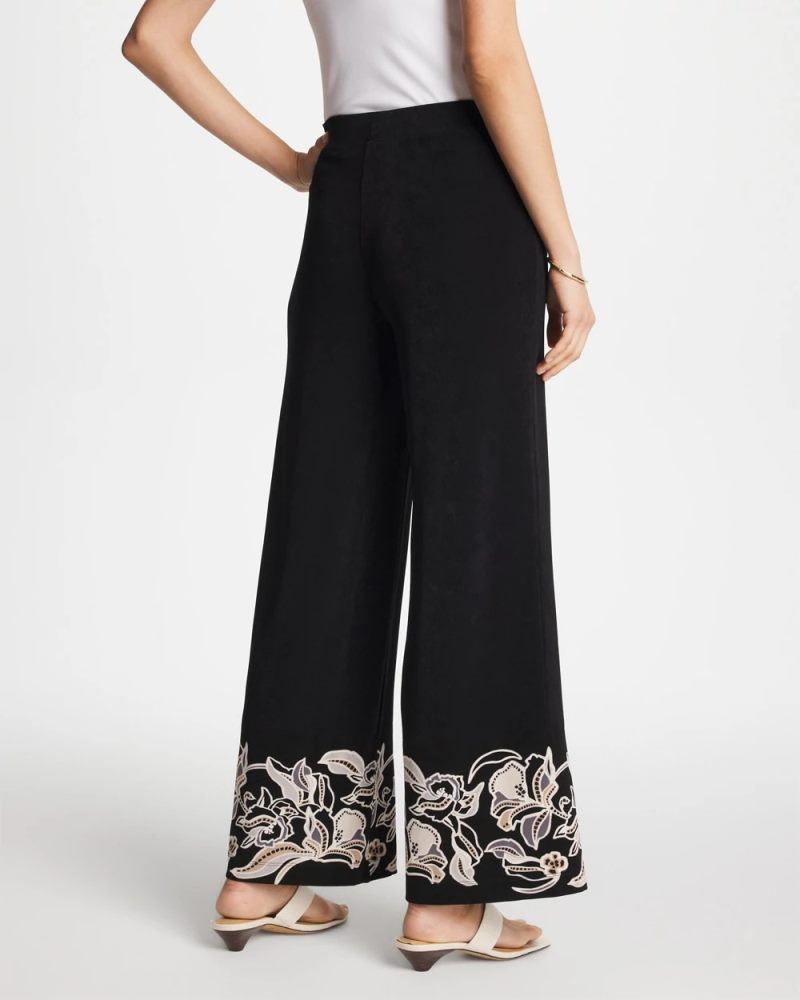 Chicos Travelers™ Border Pants - TRAVELERS BLACK