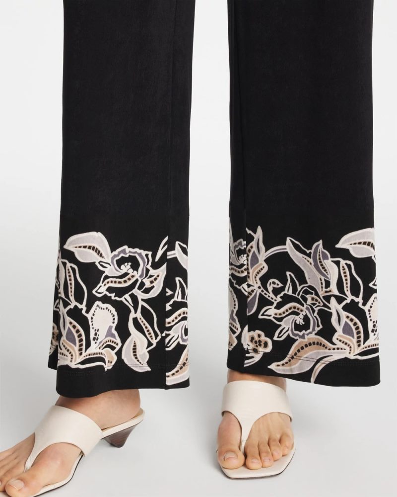 Chicos Travelers™ Border Pants - TRAVELERS BLACK