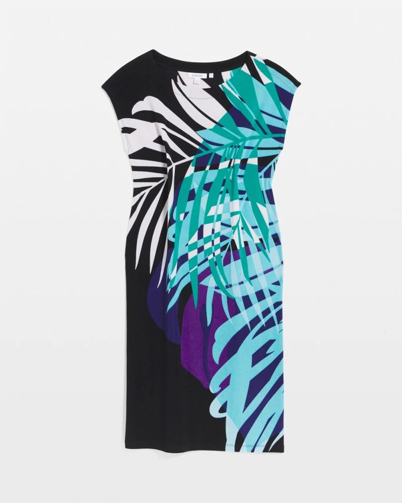 Chicos Travelers™ Tropical Nights Column Dress - TURQ BLUE