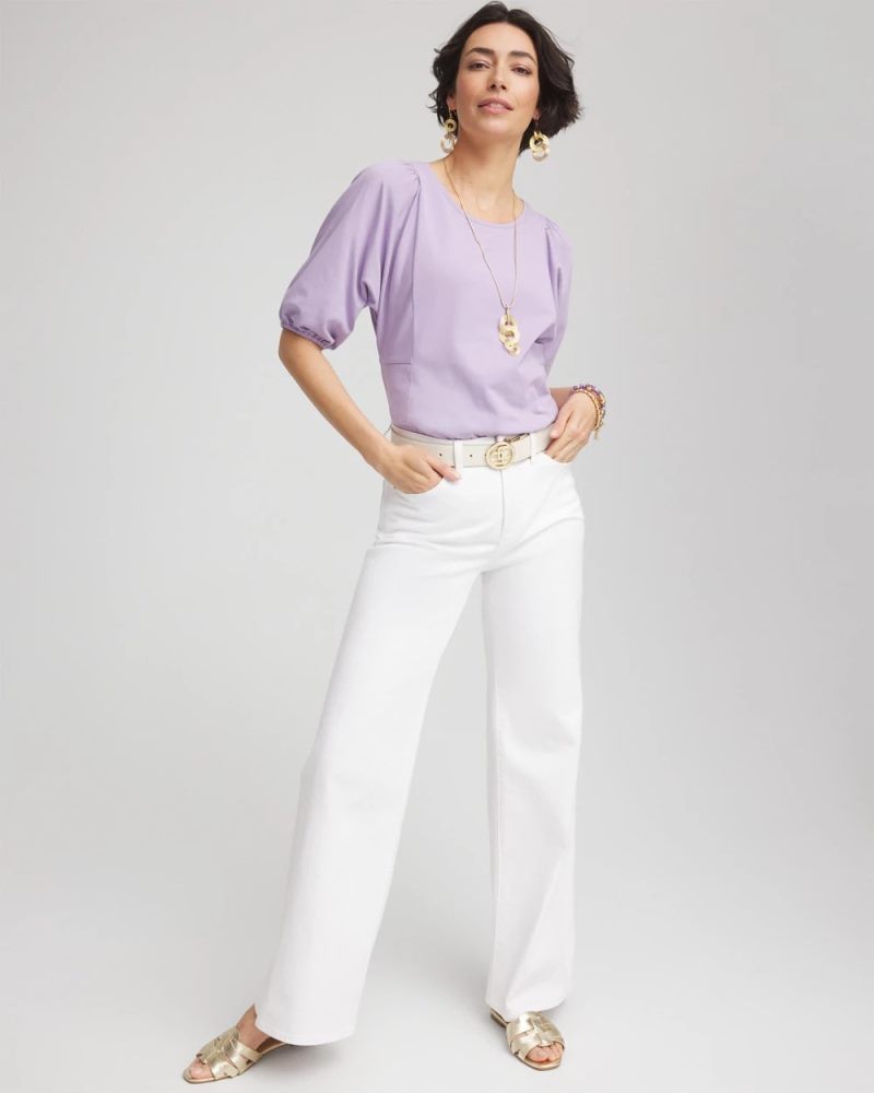Chicos Dolman Sleeve Top - GENTLE LAVENDER
