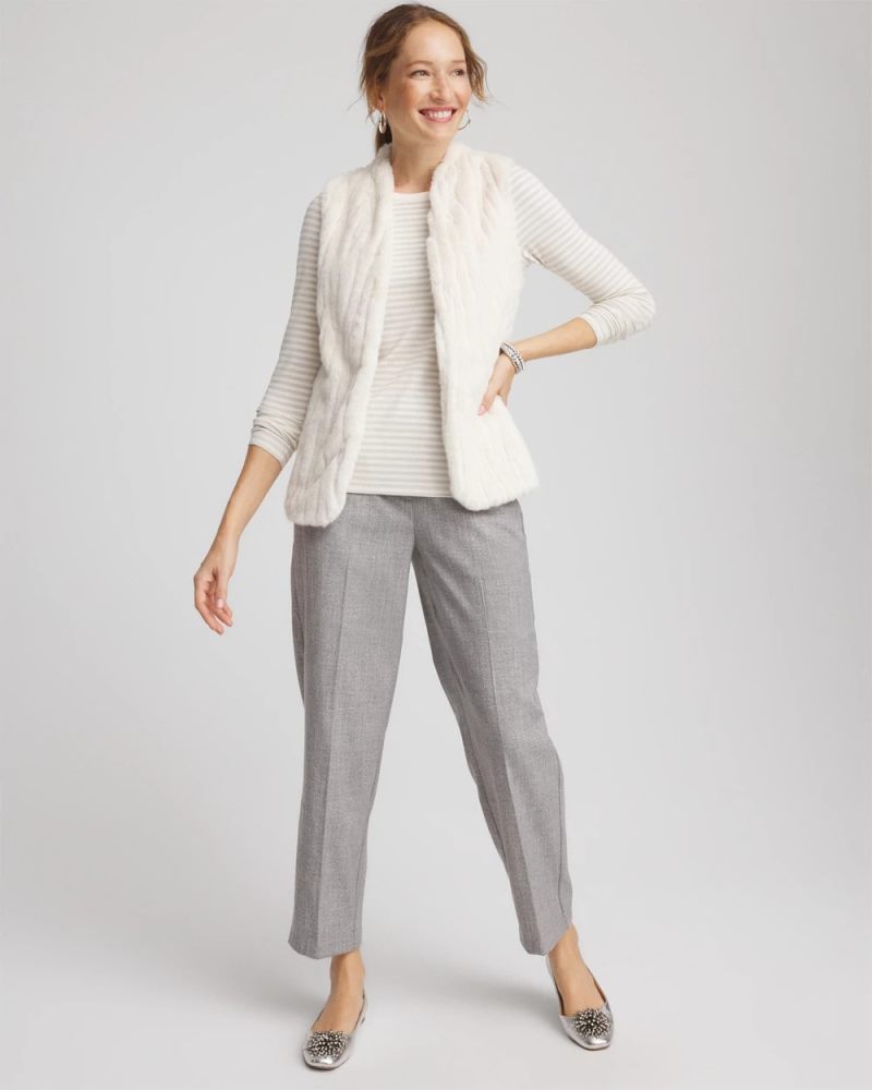 Chicos Metallic Layering Tee - ENGLISH CREAM