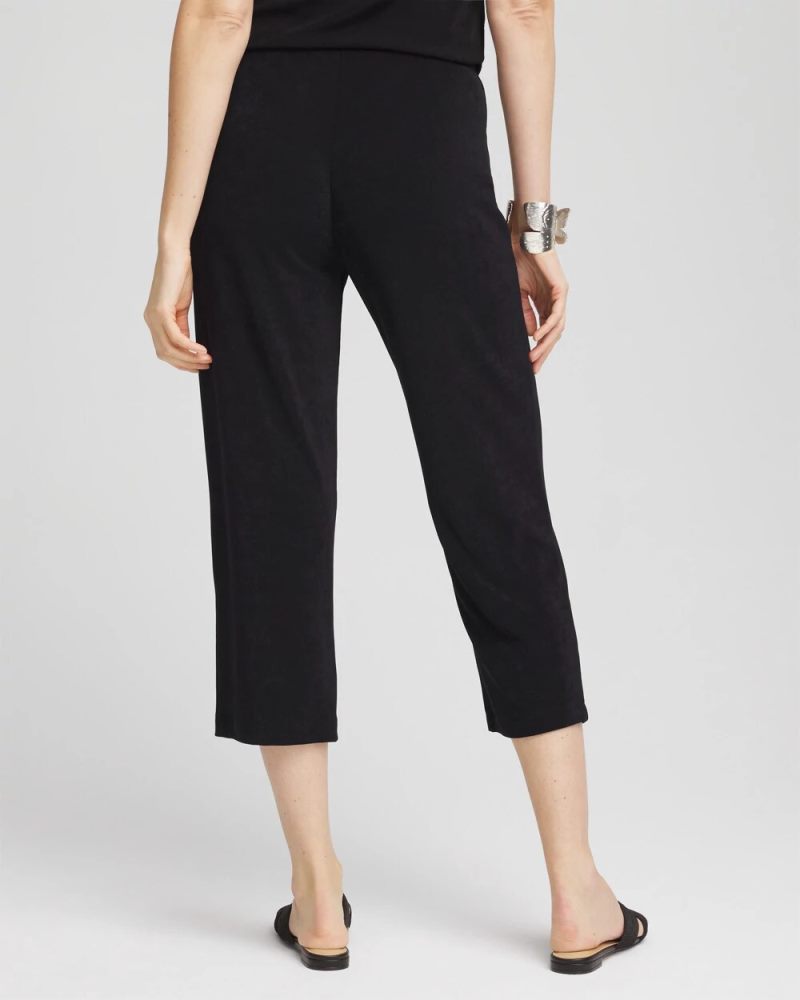Chicos Travelers™ No Tummy Cropped Pants - TRAVELERS BLACK