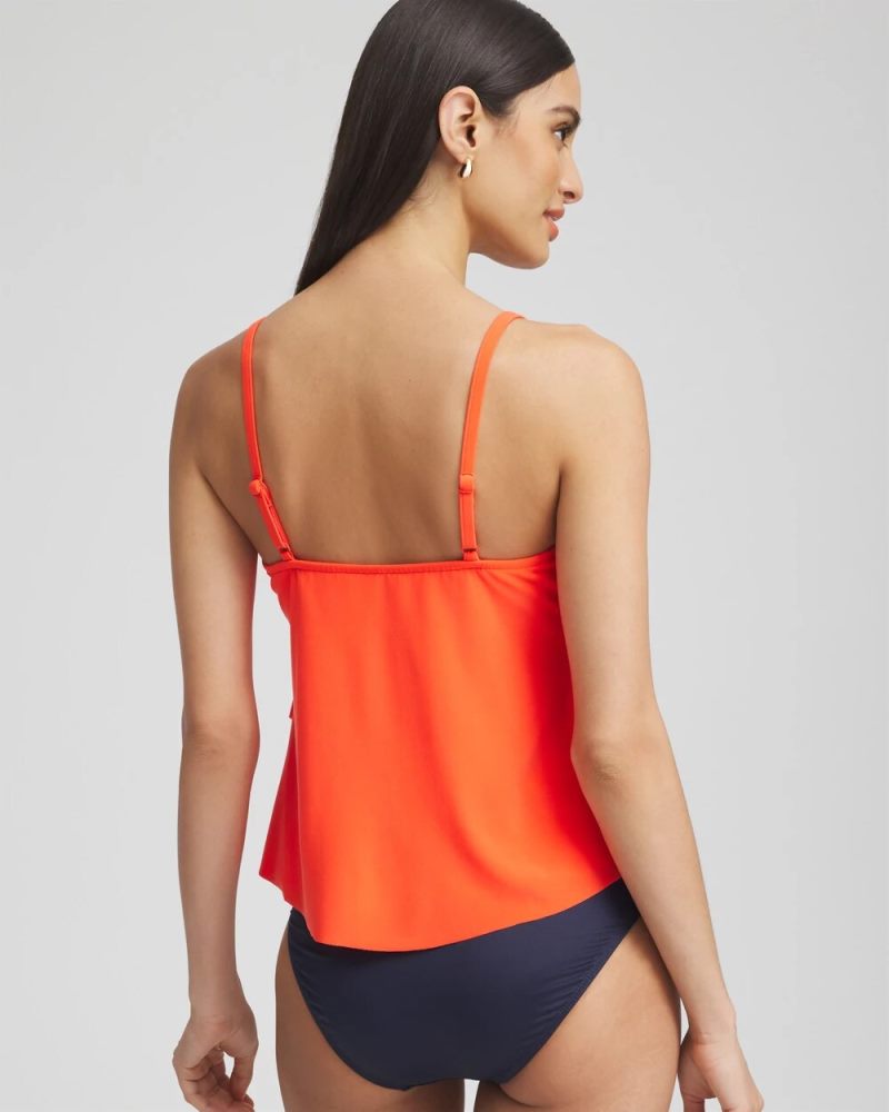 Chicos Magicsuit® Solid Rita Tankini - ORANGE