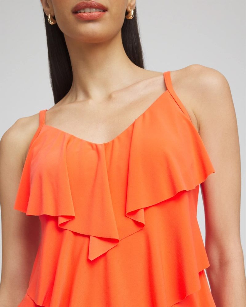 Chicos Magicsuit® Solid Rita Tankini - ORANGE
