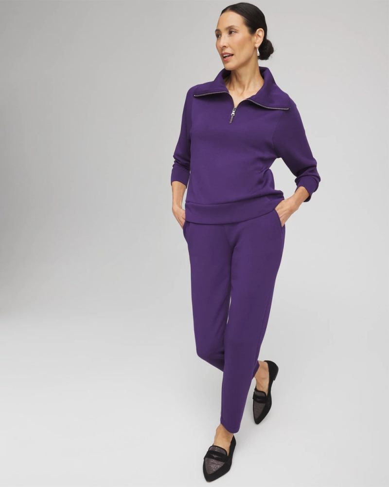 Chicos Zenergy® Tapered Ankle Pants - MIDNIGHT VIOLET