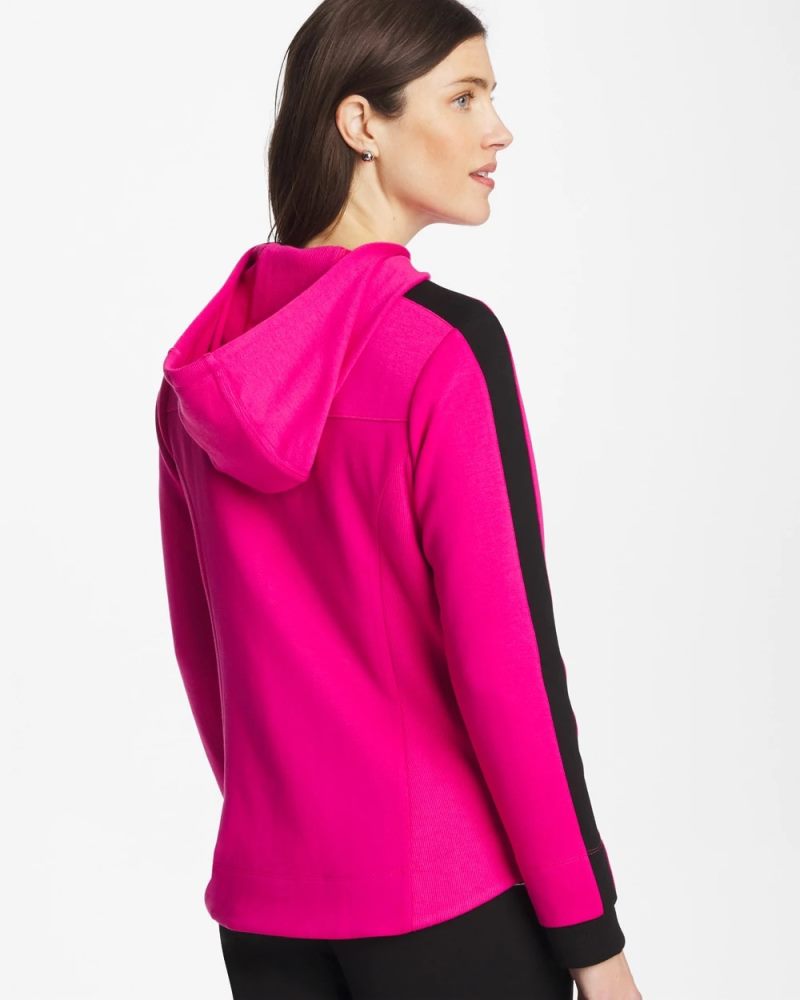 Chicos Zenergy® Double-Knit Contrast Jacket - EUROPA PINK