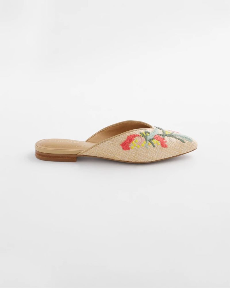 Chicos Gabby Raffia Mule - MULTI