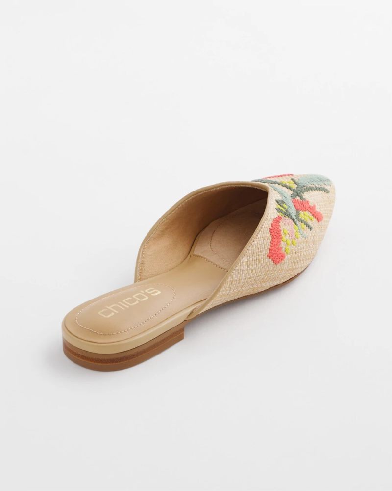 Chicos Gabby Raffia Mule - MULTI