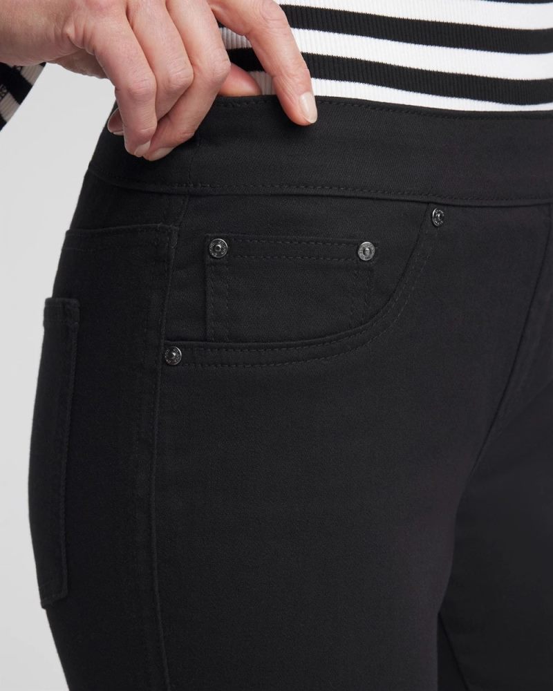 Chicos Modern Pull-On Ankle Jeggings - BLACK