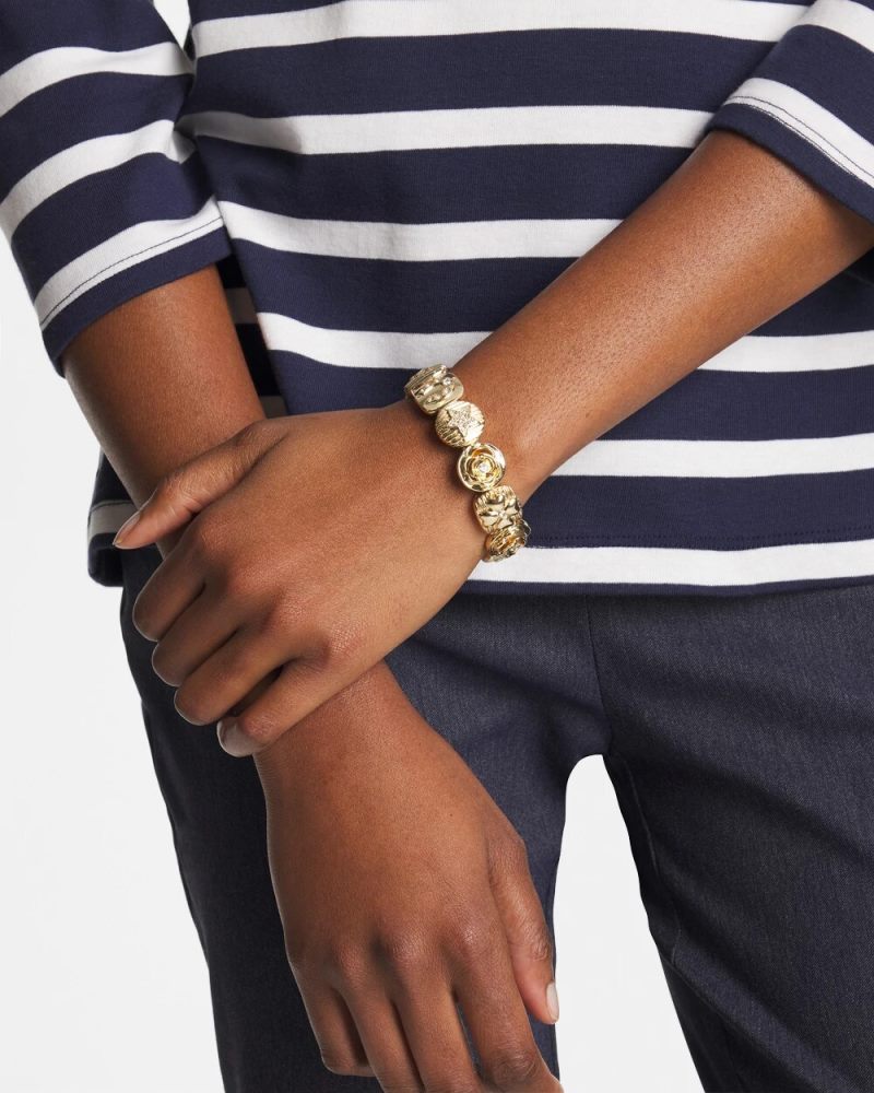Chicos Stretch Lucky Charm Bracelet - GOLD